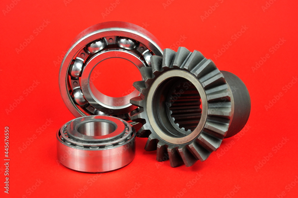 Cogwheel and ball bearings. Spare parts. Cogwheel and ball bearings. Spare parts.
