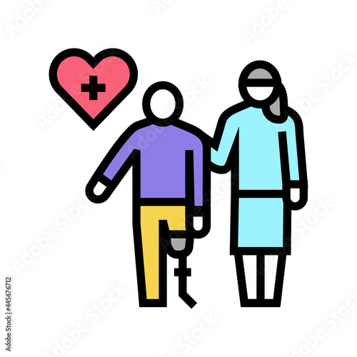 personal care homecare service color icon vector. personal care homecare service sign. isolated symbol illustration