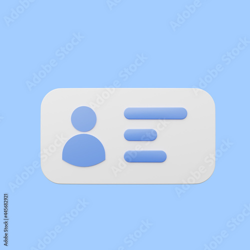 3d illustration of element user interface ui simple icon
