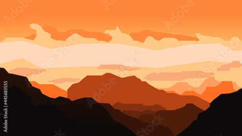 sunset in mountains © quiiji
