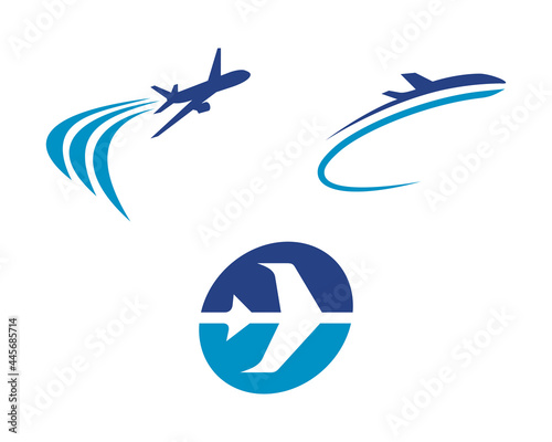 airplane logo icon template symbol