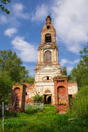 the destroyed Orthodox church