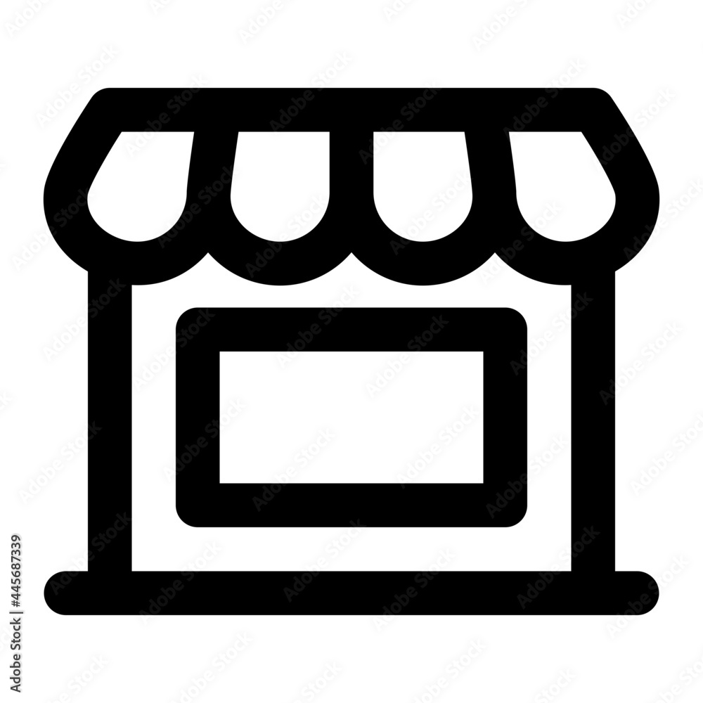 Store Building Line Icon Vector Store Building Line Icon Vector
