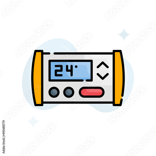 Panel vector Outline filled icon style illustration. EPS 10 file