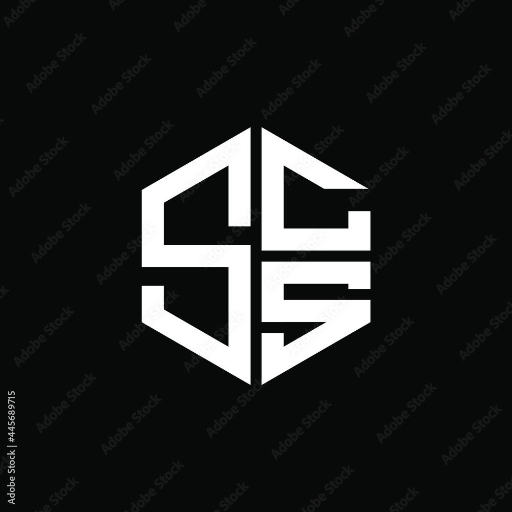 SCS logo SCS icon SCS vector SCS monogram SCS letter SCS minimalist SCS