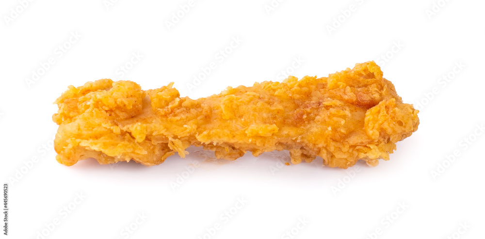 Chicken wings in breading isolated on a white background Chicken wings in breading isolated on a white background