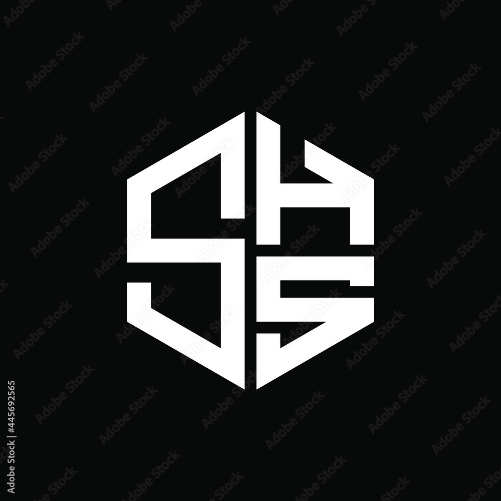 SHS logo SHS icon SHS vector SHS monogram SHS letter SHS minimalist SHS ...