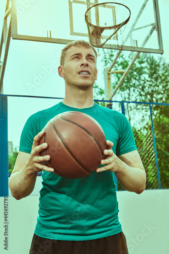 athletic male basketball player