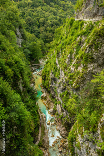 Tolmin Gorge (Tolminska Korita), Soca Valley, Triglav National Park, Slovenia, Europe