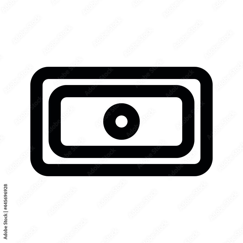 Illustration vector graphic of money icon. Line style icon. Vector illustration isolated on white background. Perfect for website or application design. Illustration vector graphic of money icon. Line style icon. Vector illustration isolated on white background. Perfect for website or application design.