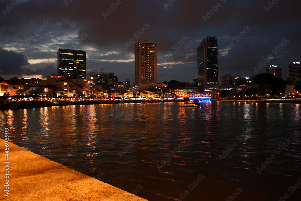 Fototapeta premium Singapur - Singapore River/ Singapore - Singapore River /...