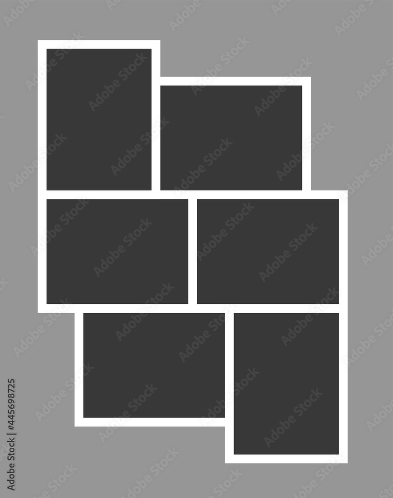 blank collage frame photo part or picture. blank photo frame mockup. Vector photo frame mockup. photo frame collage background picture. Vector illustration. picture collage. picture collage.