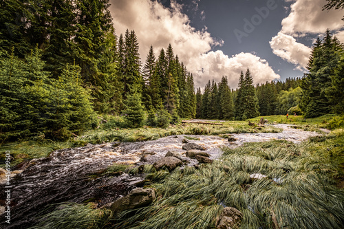 Modrava is a village in the Sumava National Park, in the district of Klatovy, 13 km southwest of Kasperske Hory.The settlement of the village of Modrava consists of two parts: Modrava and Filipova Hut photo