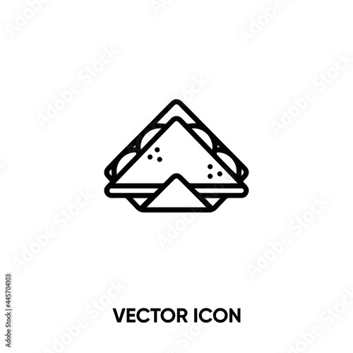 Sandwich vector icon. Modern, simple flat vector illustration for website or mobile app.Burger and toast symbol, logo illustration. Pixel perfect vector graphics	