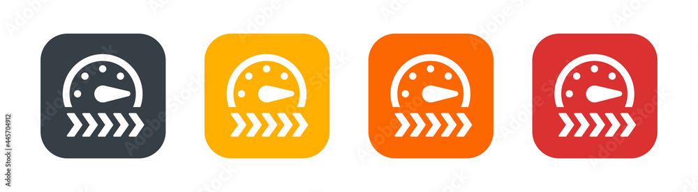 Obraz premium Speed panel icon sign. Acceleration symbol.