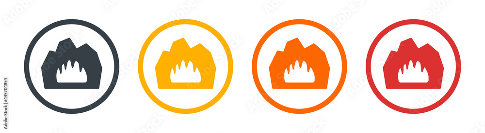 Cave icon vector. Natural and environment concept Cave icon vector. Natural and environment concept
