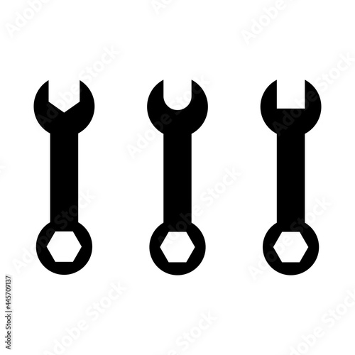wrench icon set