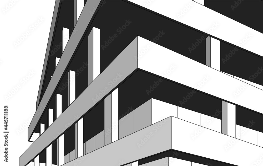 Fototapeta premium architecture drawing vector design