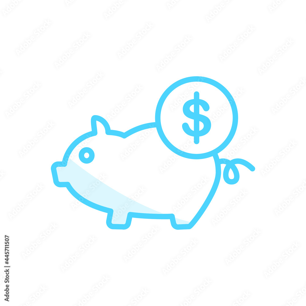 Illustration Vector Graphic of Piggy Bank icon Illustration Vector Graphic of Piggy Bank icon