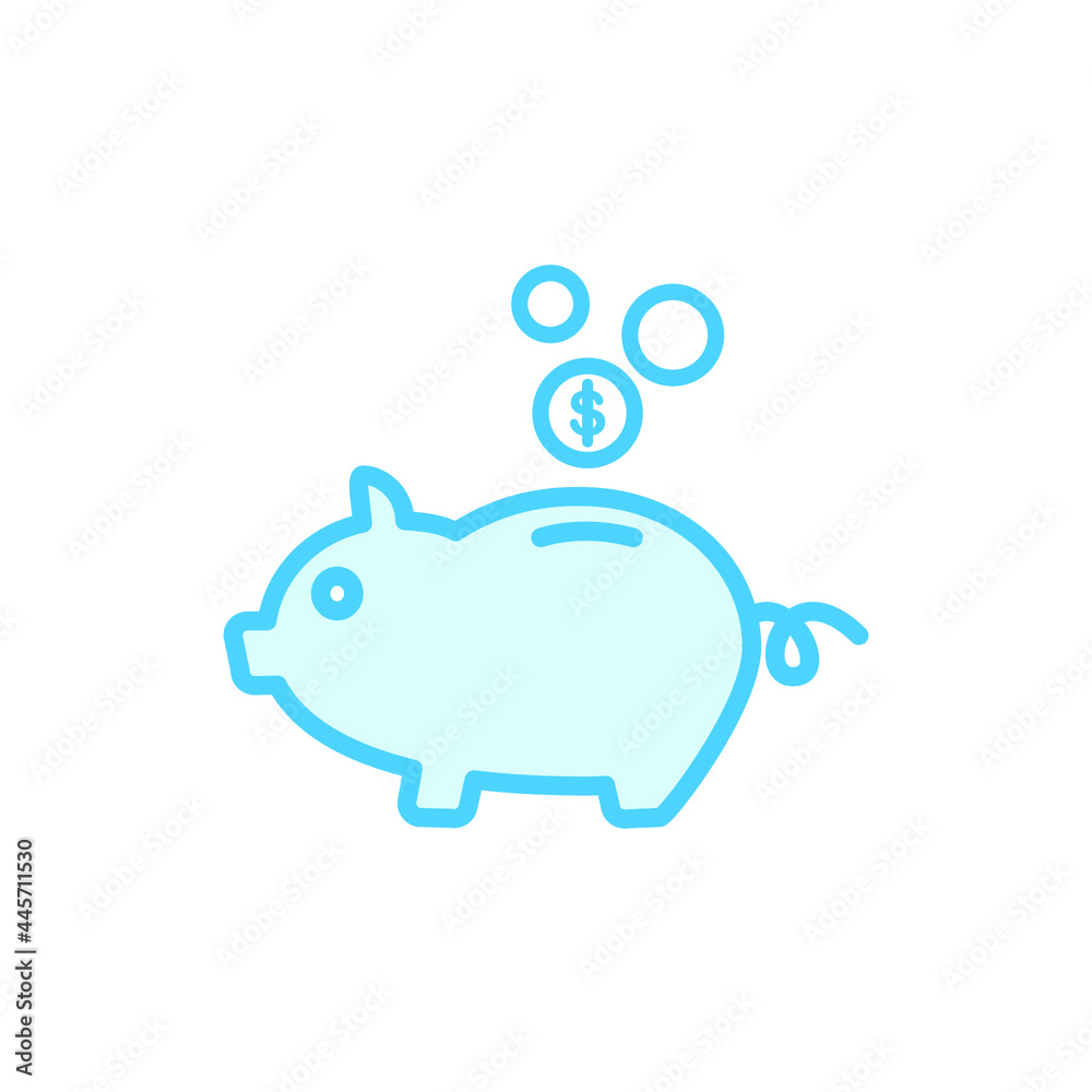 Obraz premium Illustration Vector Graphic of Piggy Bank icon