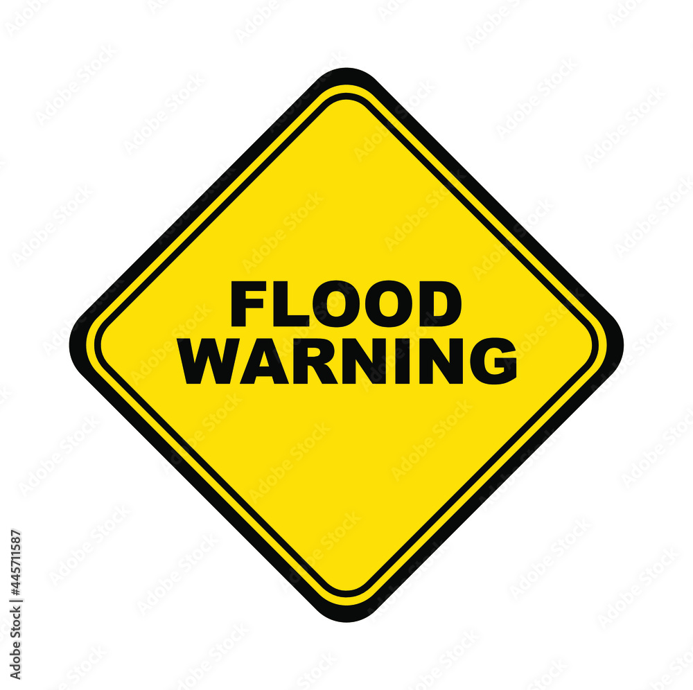 flood area sign on white background flood area sign on white background