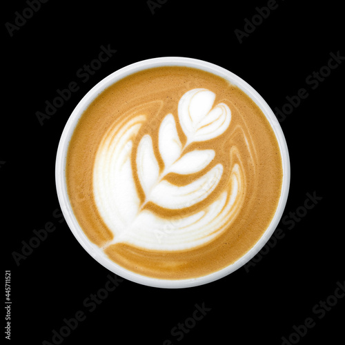 hot latte art texture. hot coffee background