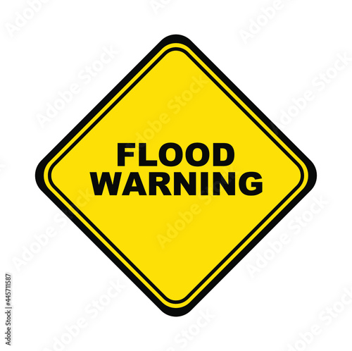flood area sign on white background	