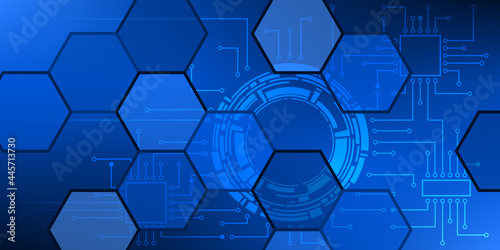 Technologie Futuriste Bleu
