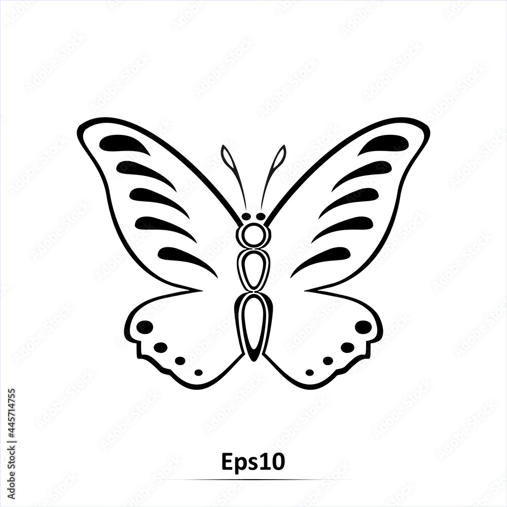 Butterfly icon. Vector illustration. Eps10 Butterfly icon. Vector illustration. Eps10
