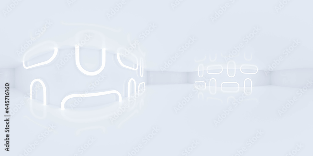 full 360 degree panorama environment map of white empty futuristic room studio interior with abstract lights 3d render illustration hdri hdr vr full 360 degree panorama environment map of white empty futuristic room studio interior with abstract lights 3d render illustration hdri hdr vr