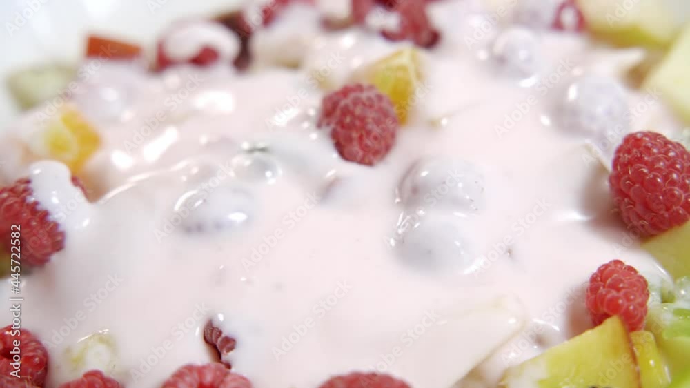 delicious natural milk yogurt and fresh fruits (strawberries) healthy food delicious natural milk yogurt and fresh fruits (strawberries) healthy food