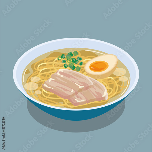 塩ラーメンベクターイラスト素材