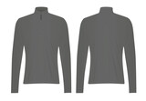 Grey  top sweatshirt. vector illustration 