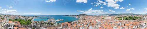 Panorama von Split  Kroatien.