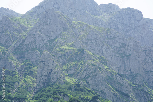 mountainous landscape. mountain landscape in Bucegi National Park in July 2021.