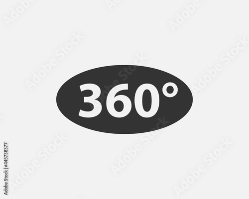 360 degree view vector icon