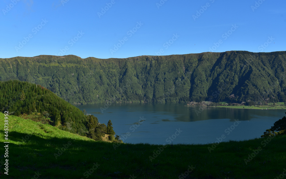 Caldeira Lake on San Miguel in the Azores