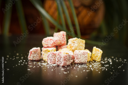 Turkish delight marmalade with filling.