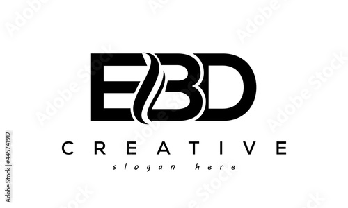 Letter EBD creative logo design vector	