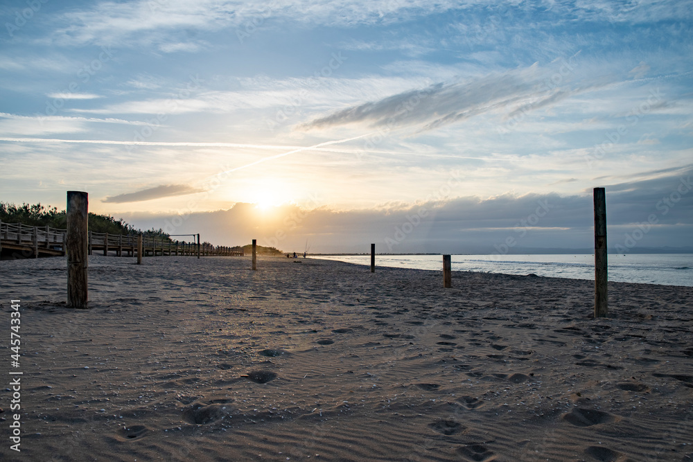 Atardecer en la playa
