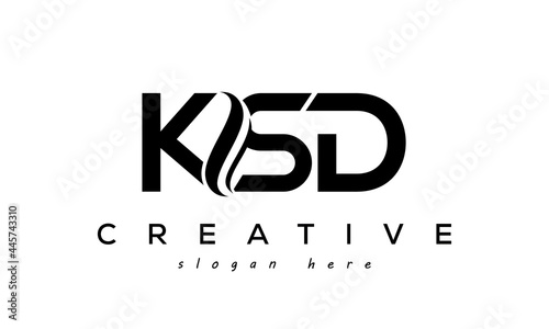 Letter KSD creative logo design vector	 photo