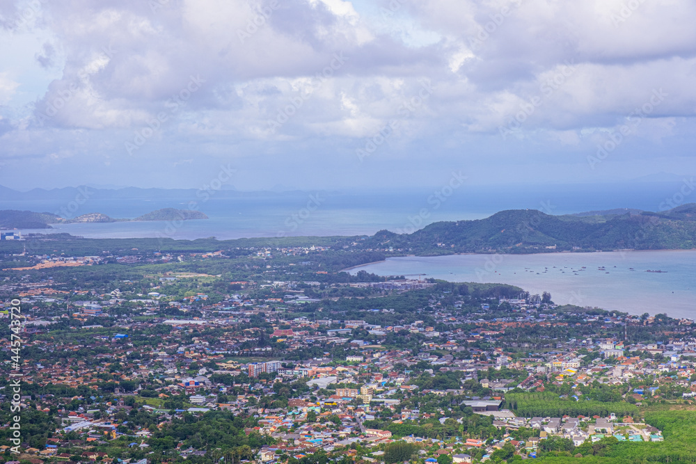 Unseen in Thailand Phuket Point of view Island and cityscape . Beautiful scenery ocean. vation destination. Unseen in Thailand Phuket Point of view Island and cityscape . Beautiful scenery ocean. vation destination.
