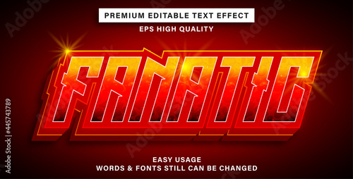 Editable text effect fanatic