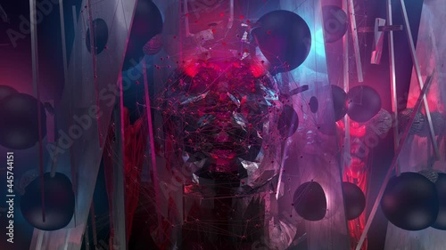 VJ Pulsating Face Seamless Footage