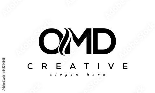 Letter OMD creative logo design vector photo