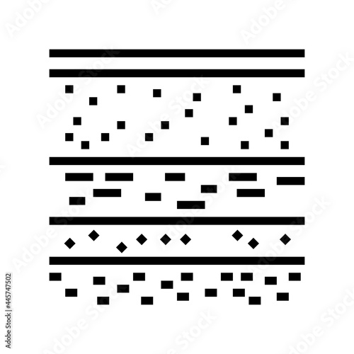 layers of soil line icon vector. layers of soil sign. isolated contour symbol black illustration