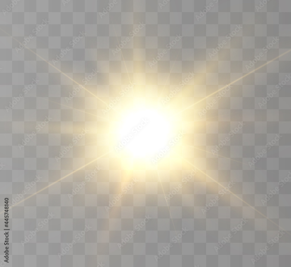Premium Vector  White glowing light explodes on a transparent background  bright star