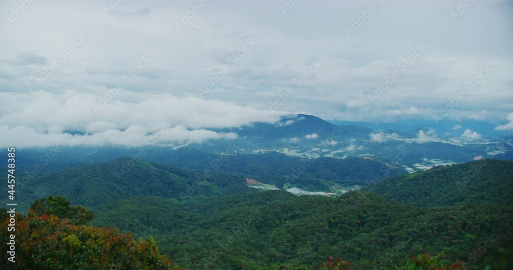 Cameron Highlands View During Sunsest Time in The Cameron Highlands, Malaysia