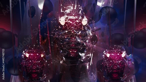 VJ Pulsating Face Seamless Footage