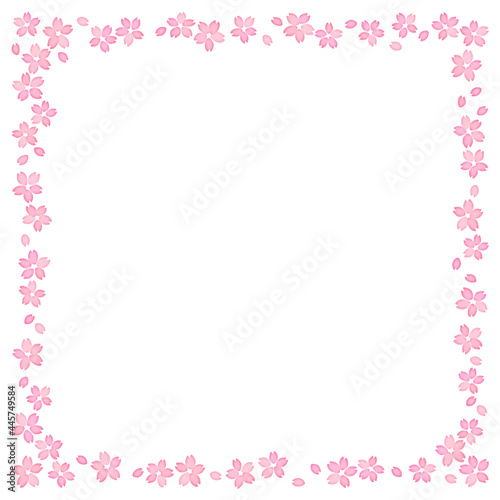 桜のフレーム　正方形 © harako